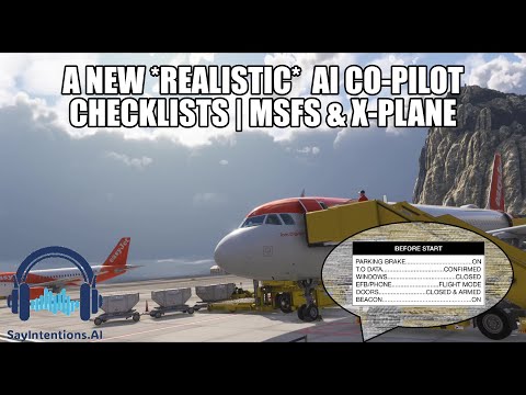 *NEW* AI Co-Pilot With Realistic Checklists | SayIntentions MSFS 2020, MSFS 2024 & X-Plane