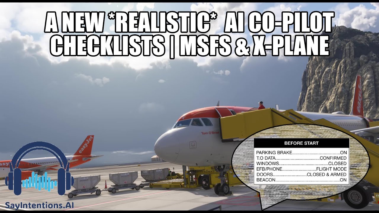 *NEW* AI Co-Pilot With Realistic Checklists | SayIntentions MSFS 2020, MSFS 2024 & X-Plane