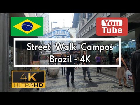 🇧🇷 Street Walkin' in Campos Brazil! 🇧🇷 Check Out This Stunning 4K Footage 🤩