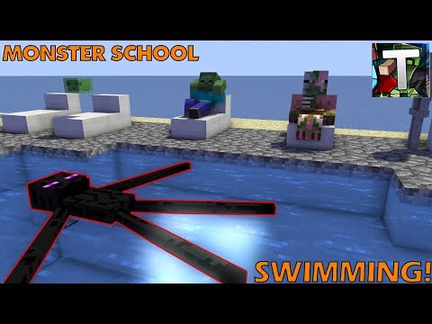 Monster School: Swimming Challenge | Minecraft Animation