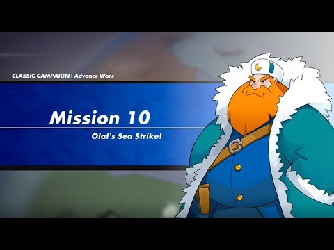 Advance Wars 1+2: Reboot Camp - AW1 Campaign - Mission 10: Olaf’s Sea Strike! (Rank S, Score: 300)