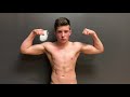 16 year old teen bodybuilder flexing in boxers/ physique update