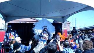 Little Liza Jane - Mardi Gras Indians at the French Market --02 15 10  .avi
