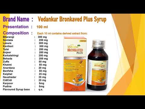 Vedankur bronkaved plus cough syrup, 100 ml