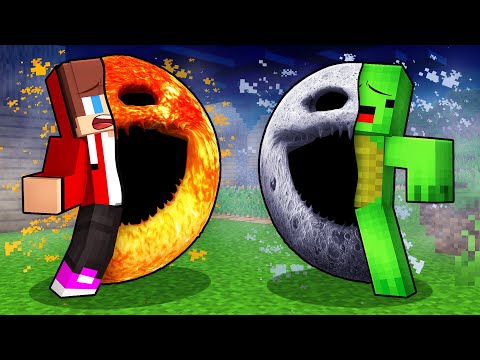 JJ and Mikey Shapeshift to WAKE UP MOON and SUN in Minecraft - Maizen