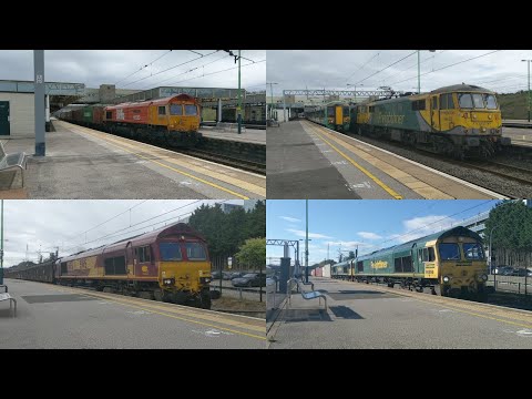 Freight Variety at Milton Keynes Central 04/08/2020