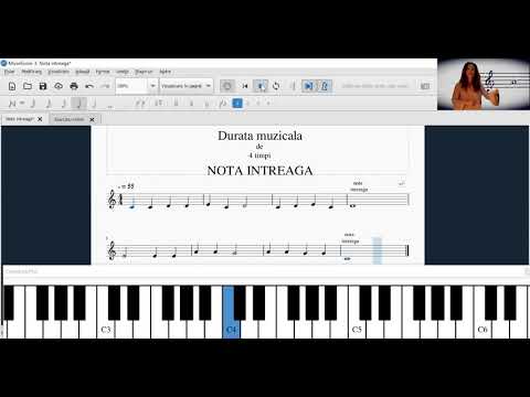 Durate muzicale/valori de note - NOTA INTREAGA (teorie muzicala)