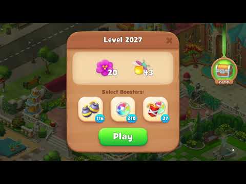 Gardenscapes 2027 Level - 22 moves - NO BooSTERS