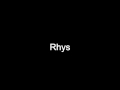 Rhys pronunciation english - Rhys definition english
