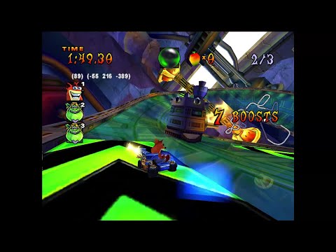 Crash Nitro Kart (July 29, 2003 prototype) - Exploring Boss Races