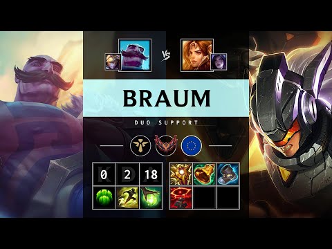 Braum Support vs Leona - EUW Grandmaster Patch 25.13