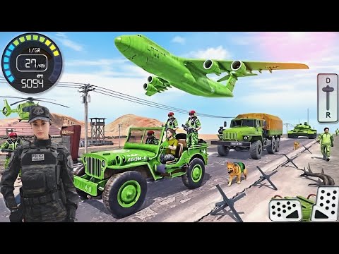 Real Army Vehicle Transport 3D - US Cargo Offroad Truck Mountain Driving - Android GamePlay