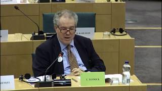 MEP Charles Tannock on Ján Figeľ and FoRB at the European Parliament on September 6, 2018.
