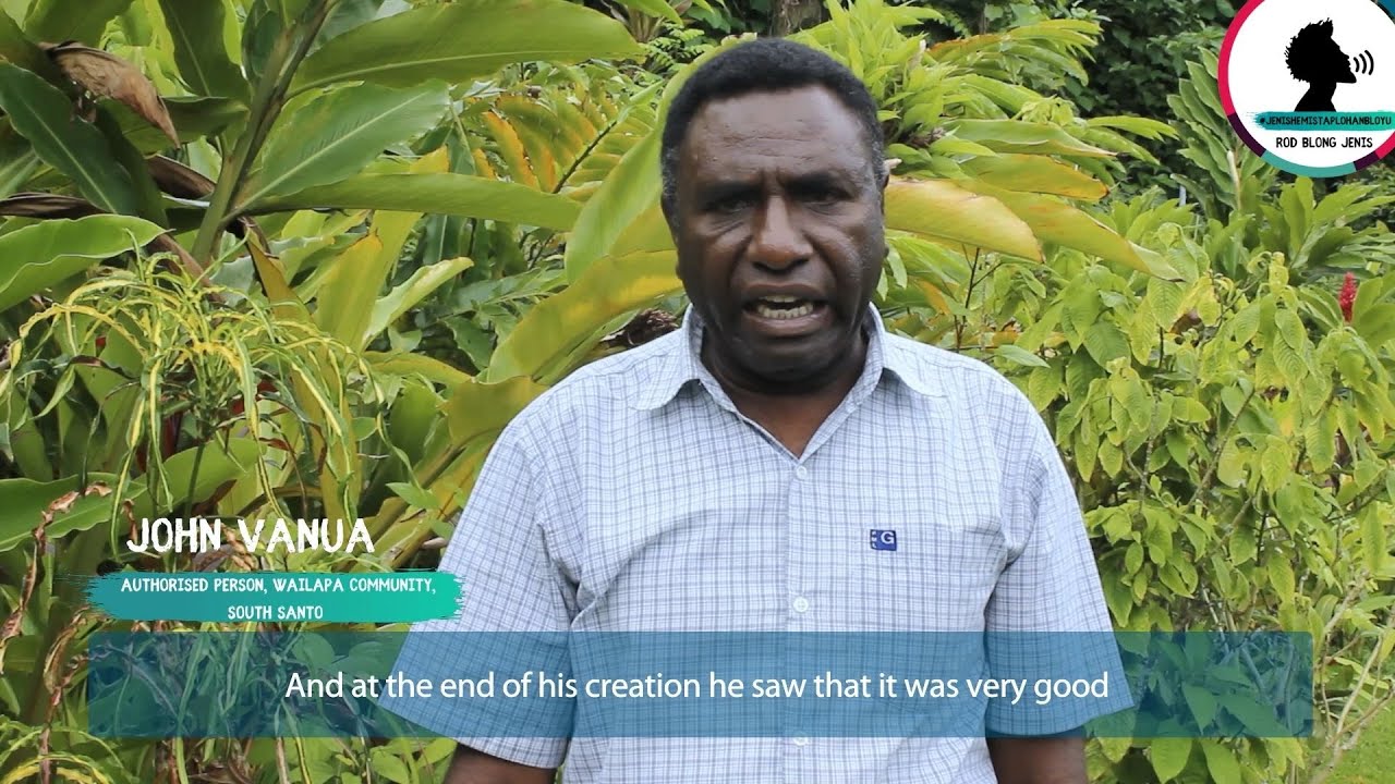 Authorized Person John Vanua, Wailapa South Santo Vanuatu - Male Champion, 16 Days of Activism 2021