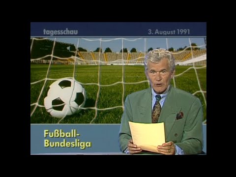 Tagesschau vom 03.08.1991 Spielbericht Dynamo Dresden : 1.FC Kaiserslautern 1.Bundesliga 1991/92