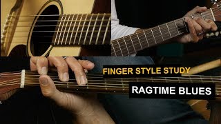 Fingerstyle Ragtime Blues Guitar Lesson - Solo Acoustic Blues