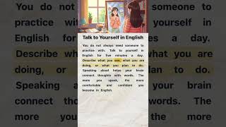 Talk to Yourself in English 🎬🪞| English Reading and Listening Practice #englishforbeginners