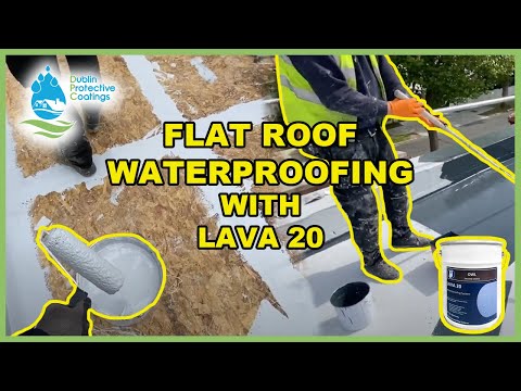 HOW TO WATERPROOF A FLAT ROOF? USING LAVA 20 POLYURETHANE BASED SYSTEM- DUBLIN PROTECTIVE COATINGS