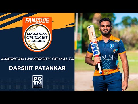 POTM: D.Patankar - Match 11 - AUM vs BBL | Highlights | FanCode ECS Malta, 2022 Day 3 | ECS22.637