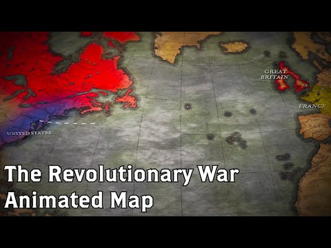 The Revolutionary War: Animated Battle Map Video