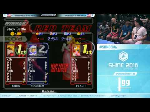 Shine 2016 SSBM - WFX Shroomed & SPY MacD Vs. Kyupuff Vs. DuDutsai - Melee Doubles