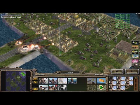GLA Stealth - Command & Conquer Generals Zero Hour - 1v5 Hard Gameplay