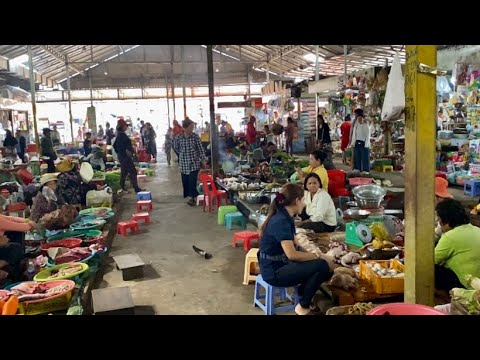 Cambodian Morning Food Market | Yummy Breakfast | Fresh Food , Vegetables, Fish & more.