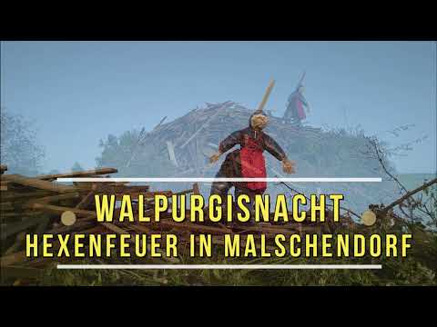 Walpurgisnacht mit Hexenfeuer (Walpurgis Night with witch fire)  Malschendorf - Schönfelder Hochland