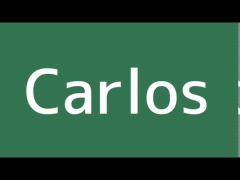 How to say Carlos in Spanish