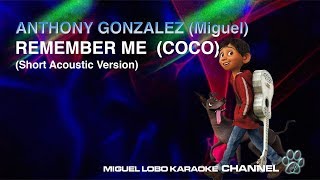 Anthony Gonzalez - Remember me (from &quot;COCO&quot;/Karaoke) Miguel Lobo