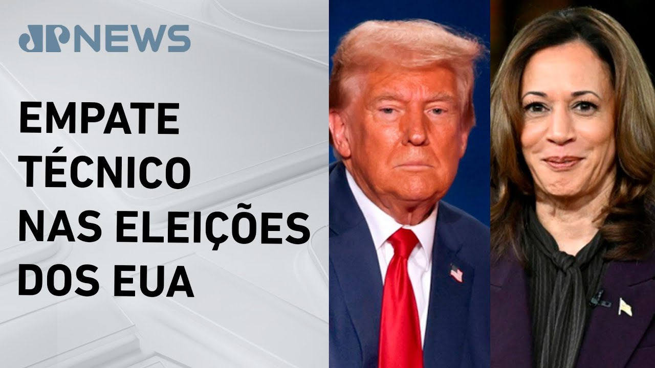 Pesquisa Reuters/Ipsos: Diferença entre Trump e Kamala vai para um ponto percentual
