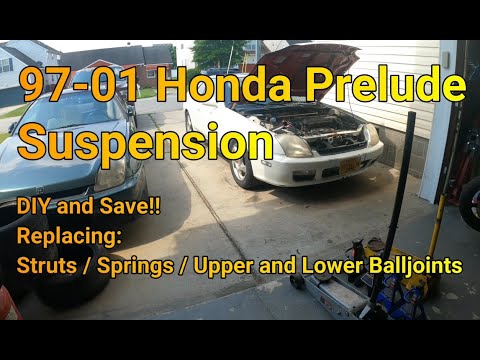 1997 - 2001 Honda Prelude Suspension : Struts : Springs : Front Upper & Lower Balljoint 5th Gen BB6