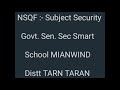 NSQF Subject Security Topic Scanning And Frisking