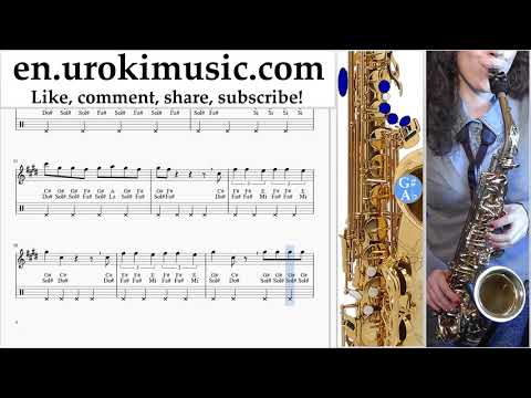 Saxophone lessons (Alto) Lele Pons - Celoso Sheet Music Tutorial um-i352