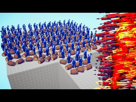 100x BARREL ROLLER Vs 👹 EVERY GOD/ Totally Accurate Battle Simulator ( TABS )