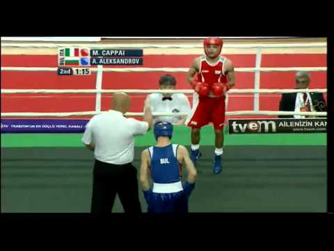 Light Fly (49kg) SF - Cappai (ITA) vs Aleksandrov (BUL) - 2012 European Olympic Qualifying Event