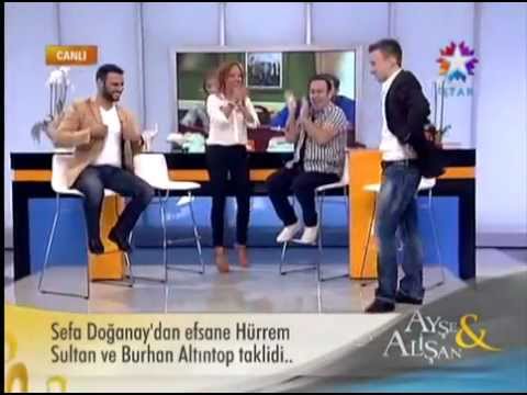 Sefa Doğanay dan süper taklitler  Ayse ile Alisan programi