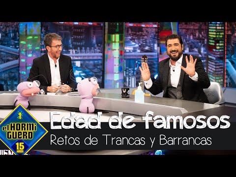 Antonio Orozco asombrado con el reto de Trancas y Barrancas sobre la edad de famosos - El Hormiguero