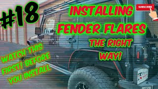 High clearance fender flares for JK