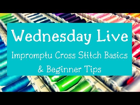 Wednesday Live - Cross Stitch Basics & Beginner Tips