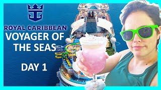 We Sailed On Royal Caribbean's Voyager Of The Seas! | Embarkation Day