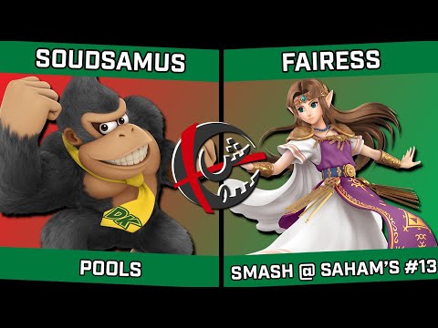 Soudsamus (Donkey Kong) vs Fairess (Zelda/Samus) - Smash @ Saham's #13