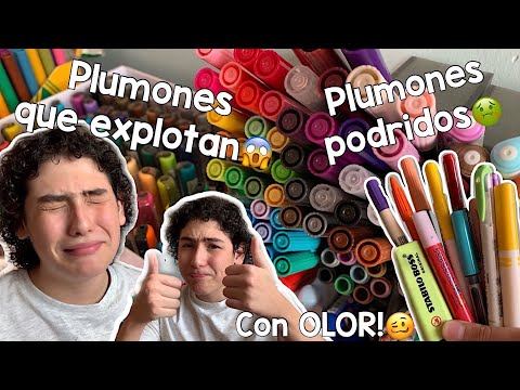 TAG DEL PLUMON 😳🖍 plumones que EXPL0TAN, PODRIDOS Y CON OLOR😱⚠️ | Leo Study