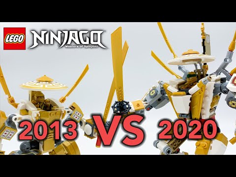 LEGO Ninjago 2013 Golden Mech vs. 2020 Legacy Golden Mech - Which is Better? (Legacy vs. Original)