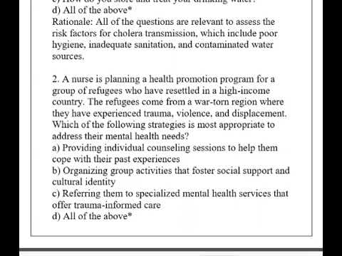 NURS 348 Global & Population Health Q & A w/ Rationales 204 (Complete And Verified Study material)