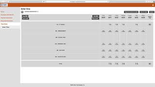 Munis Self Service - Employee Time Entry