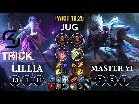 SK Trick Lillia vs Master Yi Jungle - KR Patch 10.20