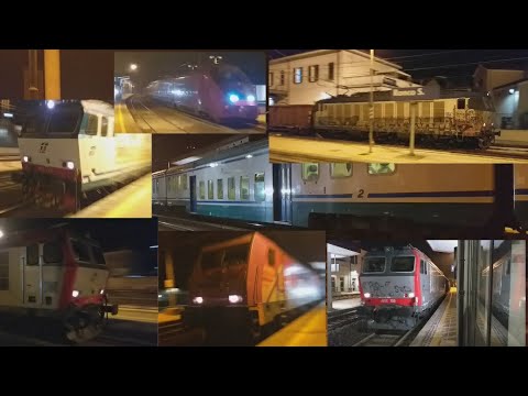 1 ora di orologio nella notte di Ronco Scrivia,con 5 mercioni & lo stupendo Italo Ntv Agv575 03