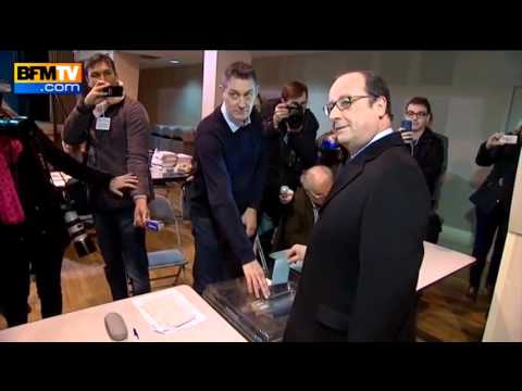 Image video Régionales - François hollande pas très habile pour voter