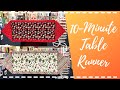 How To Make A Table Runner In 10 Minutes Quick And Easy 10 Minute Table Runner